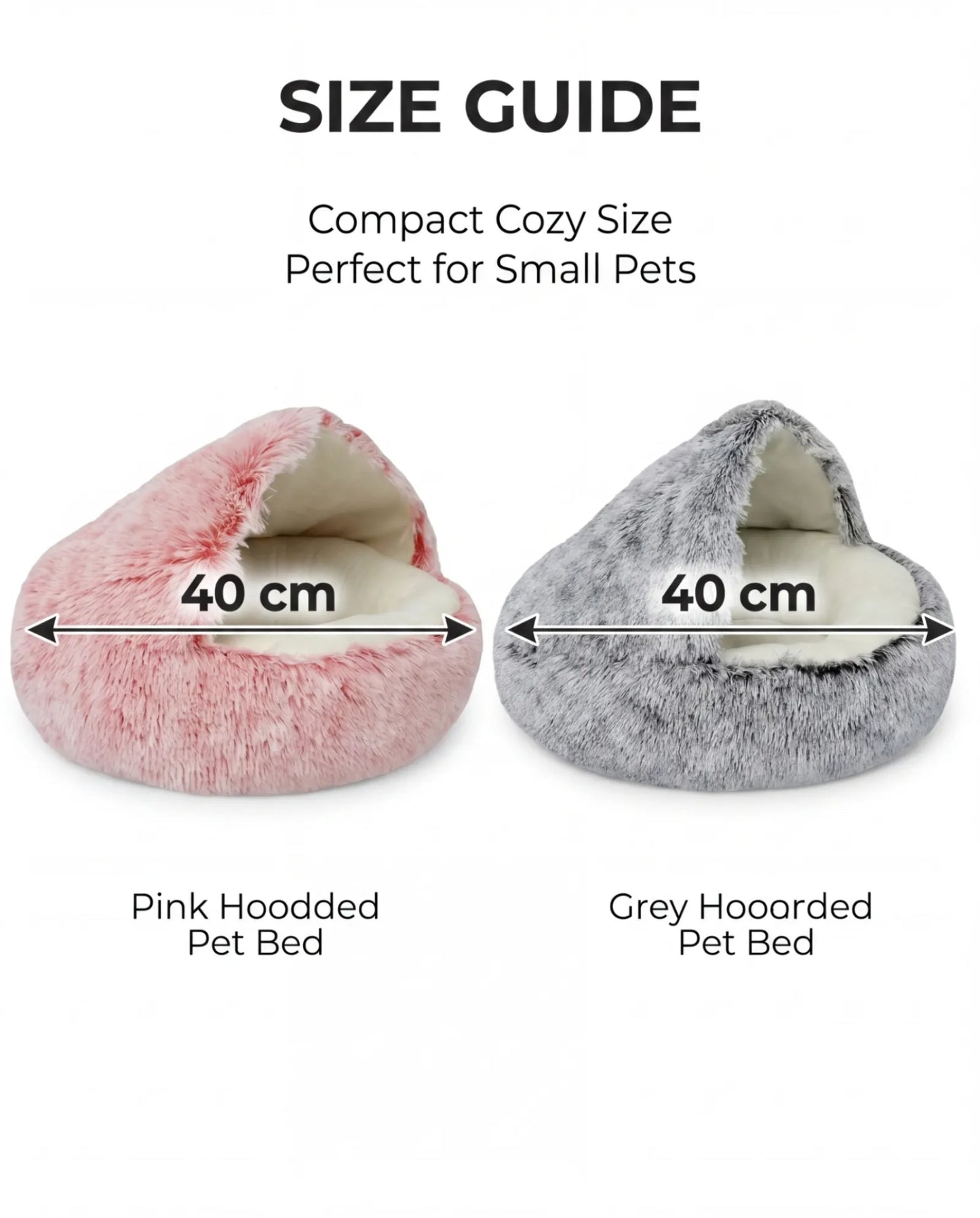 Cozy Plush Cave-Style Dog Bed | Anti-Slip Cushion for Snuggling Pets