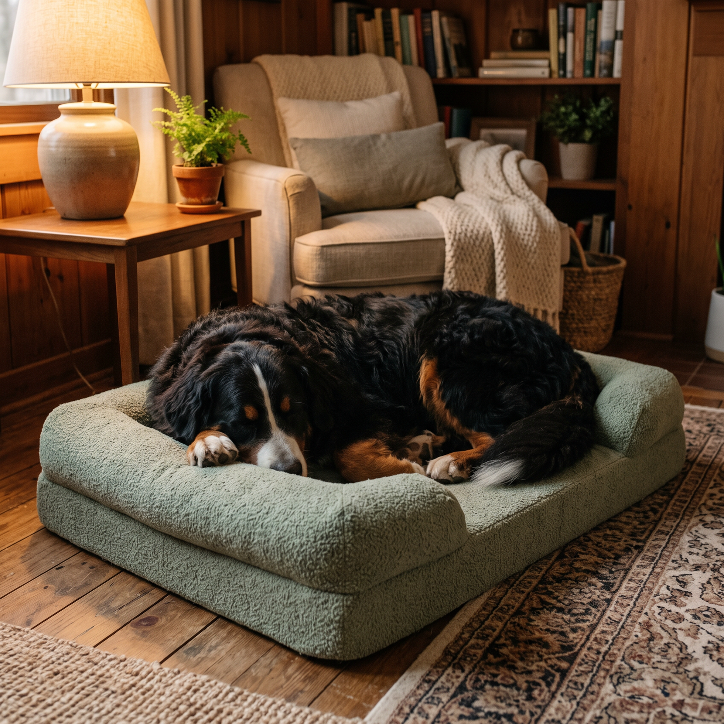 Orthopedic Memory Foam Dog Bed | Chew-Proof Design for Large Dogs